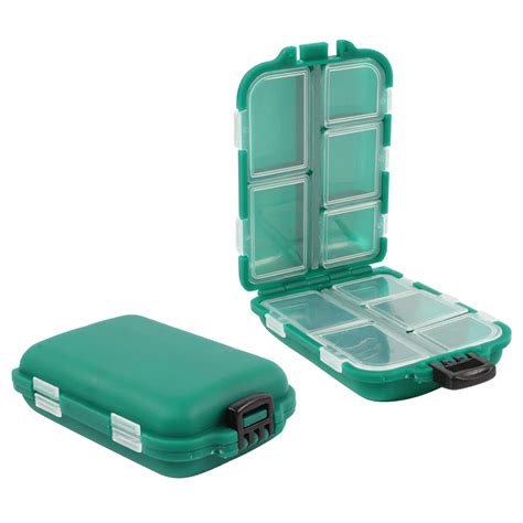 small clear plastic tackle box